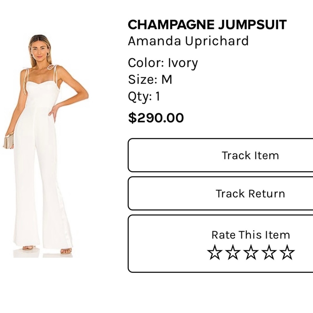 BRAND NEW Women’s White jumpsuit (Revolve)